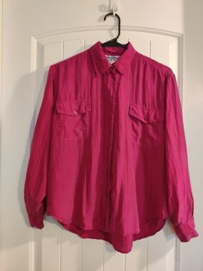 Urban Renewal Fuchsia Casual Button-Down Shirt